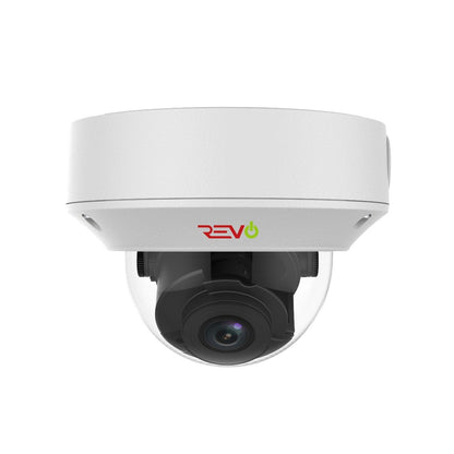REVO ULTRA True 4 K IR Indoor/Outdoor Vandal Dome camera with 2.8 to 12mm motorized lens and built-in mic